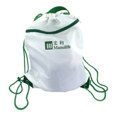 Drawstrings gym bag with handle -Manulife